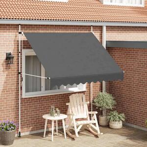 Tenda na ručno uvlačenje 250 cm antracit - Antracit 1 bijeli okvir 250 cm