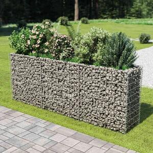 Gabionska sadilica od pocinčanog čelika 270 x 50 x 100 cm - 270 x 50 x 100 cm 1 270 x 50 x 100 cm