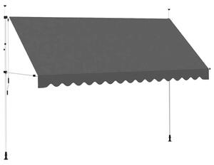 Tenda na ručno uvlačenje 400 cm antracit - Antracit 1 bijeli okvir 400 cm