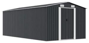 Vrtna kućica - Vrtno spremište 257 x 489 x 181 cm metalno antracit - Antracit 257 x 489 x 181 cm 1 Antracit