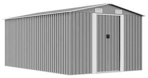 Vrtna kućica - Vrtno spremište 257 x 392 x 181 cm metalno sivo - Siva 257 x 392 x 181 cm 1 Siva