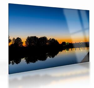 Staklena slika zalaska sunca (70x50 cm)