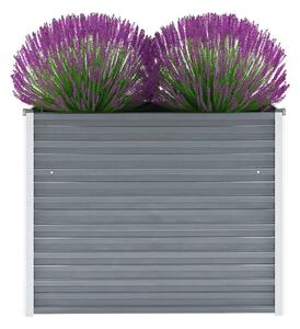 Vrtna sadilica od pocinčanog čelika 100 x 40 x 77 cm siva - Siva 100 x 40 x 77 cm 1 100 x 40 x 77 cm