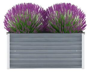 Vrtna sadilica od pocinčanog čelika 100 x 40 x 45 cm siva - Siva 100 x 40 x 45 cm 1 100 x 40 x 45 cm