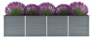 Vrtna sadilica od pocinčanog čelika 320 x 80 x 77 cm siva - Siva 320 x 80 x 77 cm 1 320 x 80 x 77 cm