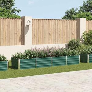 Vrtna sadilica od pocinčanog čelika 320 x 80 x 45 cm zelena - Zelena 320 x 80 x 45 cm 1 320 x 80 x 45 cm