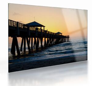 Staklena slika plaže (70x50 cm)