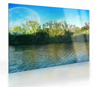 Staklena slika - jezero (70x50 cm)