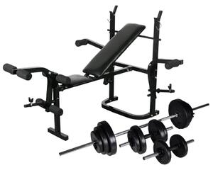Klupa za dizanje utega sa stalkom i setom utega 30 5 kg - 30.5 kg 30.5 kg