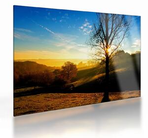 Staklena slika izlaska sunca (70x50 cm)