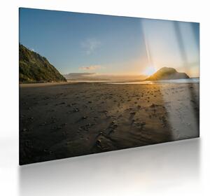 Staklena slika plaže (70x50 cm)
