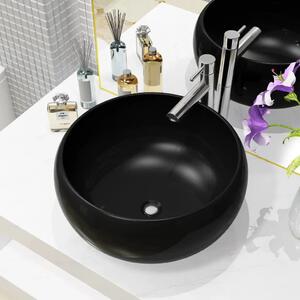 Keramički okrugli Lavabo - Umivaonik 40 x 15 cm crni - Crna Crna