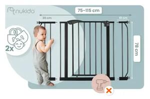 Nukido 718300 sigurnosna barijera za stepenice – zaštitna ograda za djecu i kućne ljubimce
