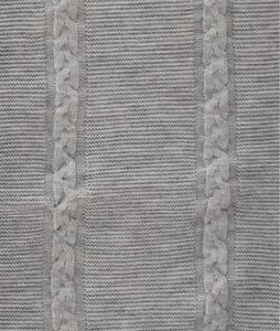 Sivi pamučni prekrivač za krevet za jednu osobu 150x200 cm Trenza - Oyo Concept
