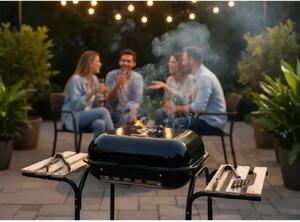 BBW Meeting 0155 američki BBQ roštilj – mobilni roštilj na ugljen za dvorište i terasu