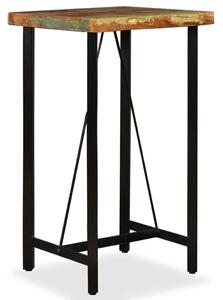 Barski stol od masivnog obnovljenog drva 60x60x107 cm - Smeđa 60 x 60 x 107 cm 1 Smeđa