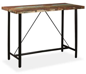 Barski stol od masivnog obnovljenog drva 150x70x107 cm - Smeđa 150 x 70 x 107 cm 1 Smeđa