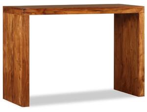 Konzolni stol masivno drvo s premazom boje meda 110x40x76 cm