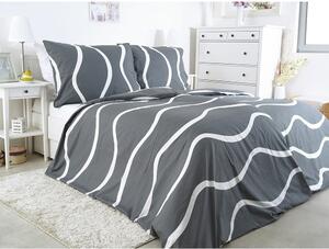 Siva posteljina za krevet za jednu osobu od krepa 140x200 cm Top Class – B.E.S