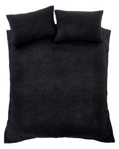 Crna posteljina za krevet za jednu osobu od boucle tkanine 135x200 cm Cosy – Catherine Lansfield