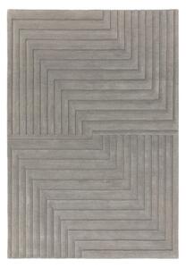 Sivi vuneni tepih 120x170 cm Form – Asiatic Carpets