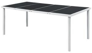 Vrtni stol 190 x 90 x 74 cm crni čelični - 1 190 cm 190 cm
