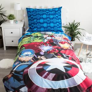 Pamučna dječja posteljina za krevet za jednu osobu sa svjetlećim efektom 140x200 cm Avengers - Jerry Fabrics