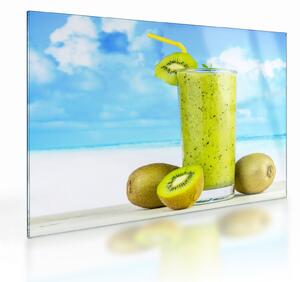 Staklena slika - kiwi smoothie (70x50 cm)