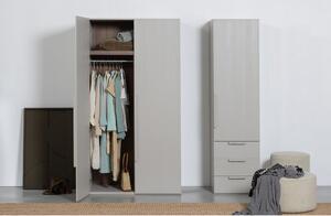Sivi modularni garderobni ormar 110x210 cm Rens – WOOOD