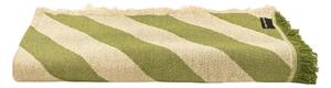 Zeleni/bež prekrivač za bračni krevet 240x240 cm Green Lines – Really Nice Things