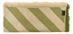 Zeleni/bež prekrivač za bračni krevet 240x240 cm Green Lines – Really Nice Things