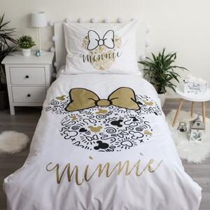 Pamučna dječja posteljina za krevet za jednu osobu 140x200 cm Minnie Gold – Jerry Fabrics