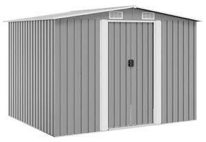 Vrtna kućica za pohranu siva metalna 257 x 205 x 178 cm - Siva 1 Siva
