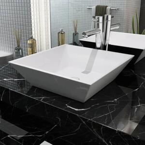 Lavabo - Umivaonik Pravokutni Keramički Bijeli 41 5x41 5x12 cm - Bijela Bijela