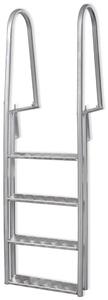 Ljestve za Bazen s 4 Stepenice Aluminijske 167 cm