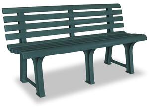 Vrtna klupa 145 5 cm plastična zelena - Zelena 1 2 Zelena