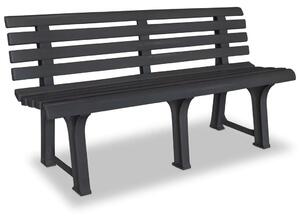 Vrtna klupa 145 5 cm plastična antracit - Antracit 1 2 Antracit