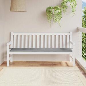 Jastuk za vrtnu klupu sivi 180 x 50 x 3 cm od tkanine Oxford - Siva 180 x 50 x 3 cm 1 Siva
