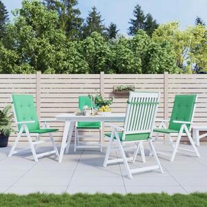 Jastuci za vrtne stolice 4 kom zeleni 120x50x3 cm od tkanine - Zelena 120 x 50 x 3 cm 4 Zelena
