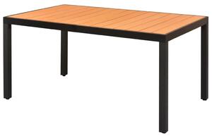 Vrtni stol smeđi 150 x 90 x 74 cm aluminijum i WPC - Smeđa 150 x 90 cm 1 150 x 90 cm