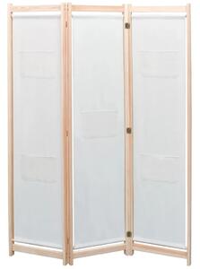 Paravan - Sobna pregrada s 3 panela od tkanine 120 x 170 x 4 cm krem - Krema 3 1 Krema