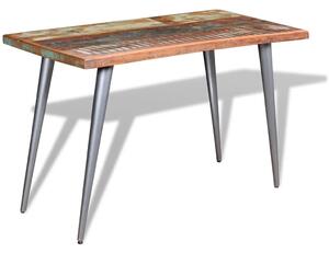 Blagovaonski stol od masivnog obnovljrnog drva 120 x 60 x 76 cm