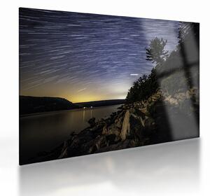 Staklena slika - nebo u vrijeme zalaska sunca (70x50 cm)
