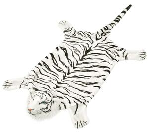 Tepih Tigar od Pliša 144 cm Bijeli - Bijela 144 cm Bijela 144 cm