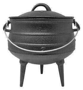 Klarstein Beefalo, lonac od lijevanog željeza, potjie, noge, veličina M, lijevano željezo, okrugli, poklopac, 6 litara