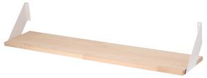 Atmowood polica od borovine 100 cm - bočni okovi Kovanje: Bijeli okovi