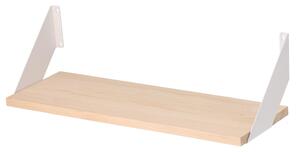 Atmowood polica od borovine 60 cm - bočni okovi Kovanje: Bijeli okovi