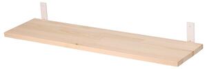 Atmowood polica od borovine 80 cm - donji okovi Kovanje: Bijeli okovi