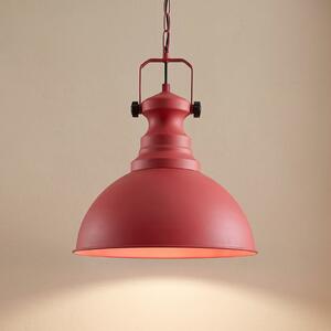 Opviq Kure viseća lampa, crvena, Ø 31 cm, metal, E27, prigušiva, Crvena, Dnevni boravak/blagovaonica, Metal