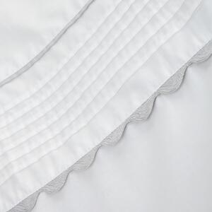 Bijela posteljina od egipatskog pamuka Bianca Ric Rac, 135 x 200 cm